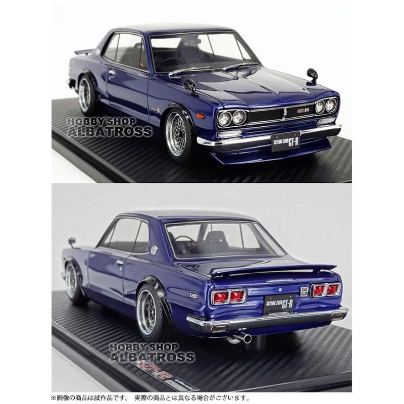 ignition model 1/18 Nissan Skyline 2000 GT-R (KPGC10) Blue [IG0773]｜albatrosshobby｜02