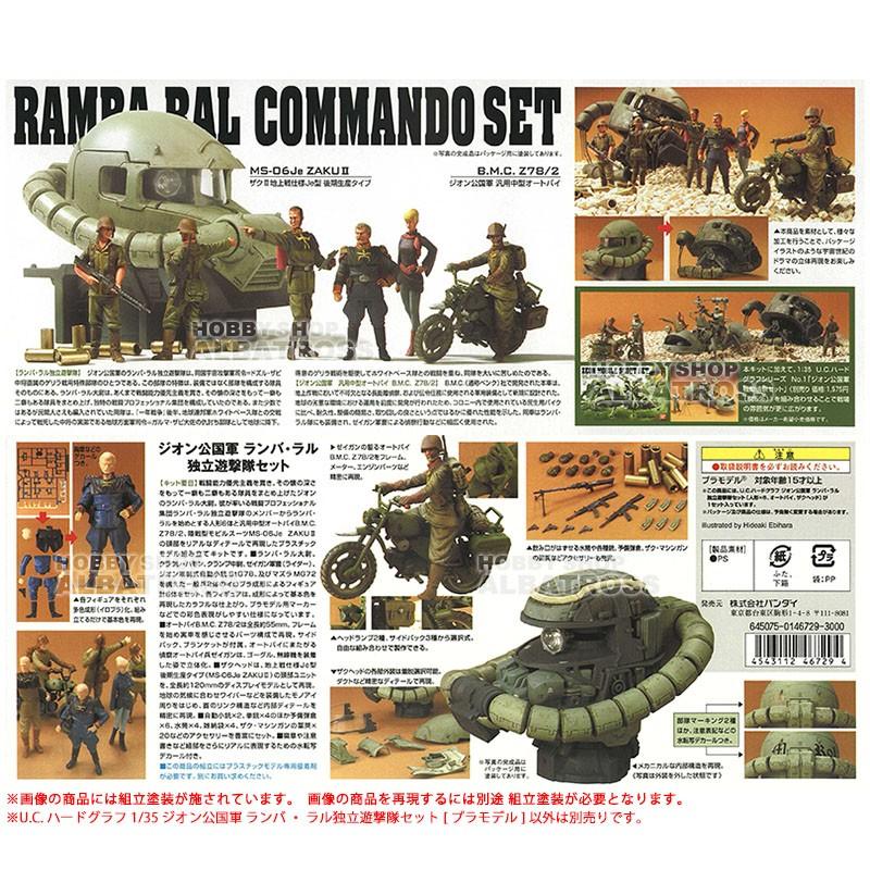 赤バンダイ UCハードグラフ ジオン軍機動偵察セット&ランバラル遊撃隊 1/35 1/35 U.C.HARD GRAPH ジオン公国軍 ランバ・ラル独立遊撃隊セット