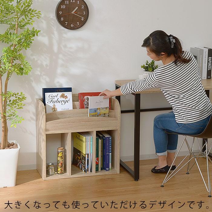 ワイエムワールド 絵本棚 幅63cm 高さ60cm 表紙の見える本棚 おもちゃ