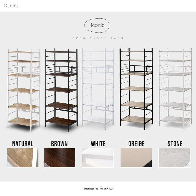 ワイエムワールド レンジボードレンジラック 食器棚 ワイエムワールド レンジ台 幅60cm 北欧 3段 ラック ボード