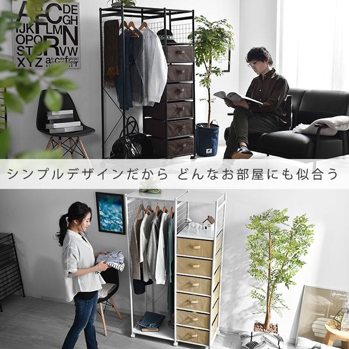 ハンガーラック 引き出し付 大容量 ワードローブ ハンガーシェルフ 洋服掛け 楽天市場】☆本日ポイント3倍☆ハンガーラック 引き出し 洋服 収納