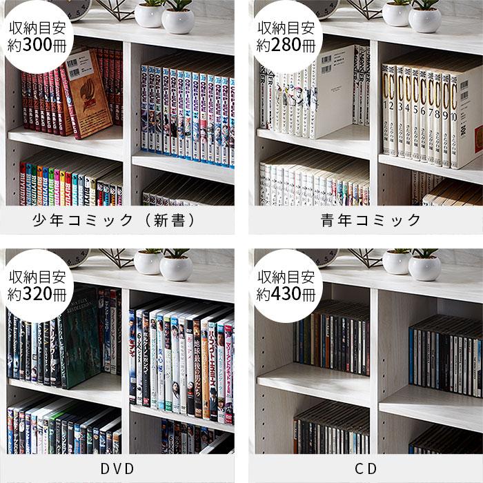 ワイエムワールド 本棚 書棚 オープンラック 幅90cm 木製 大容量 収納