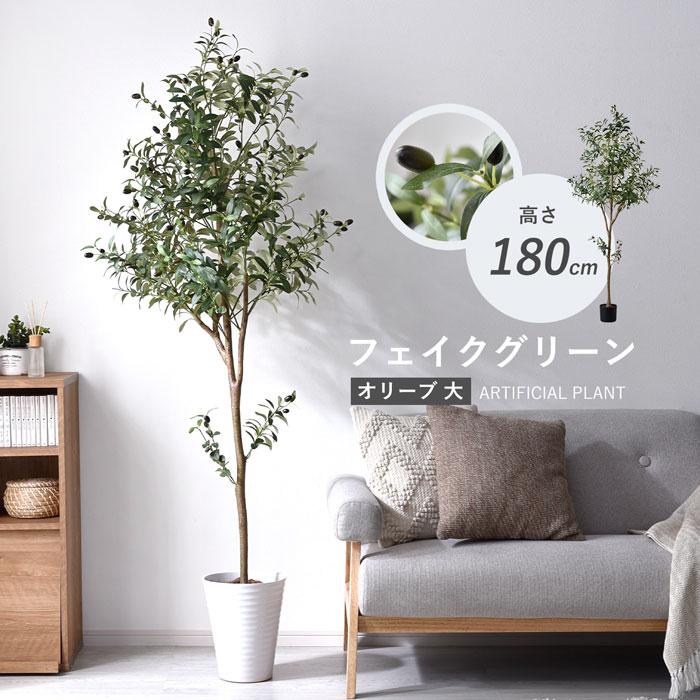 フェイクグリーン 大型 玄関 オリーブ オリーブの木 180cm 鉢植え