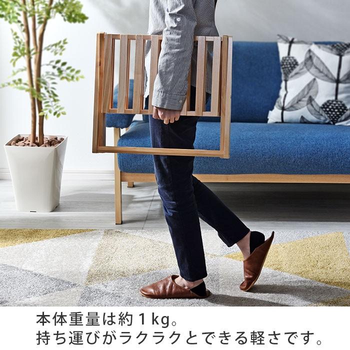 折りたたみ 木製 ラック 2段 天然木 オープンラック 棚 おしゃれ