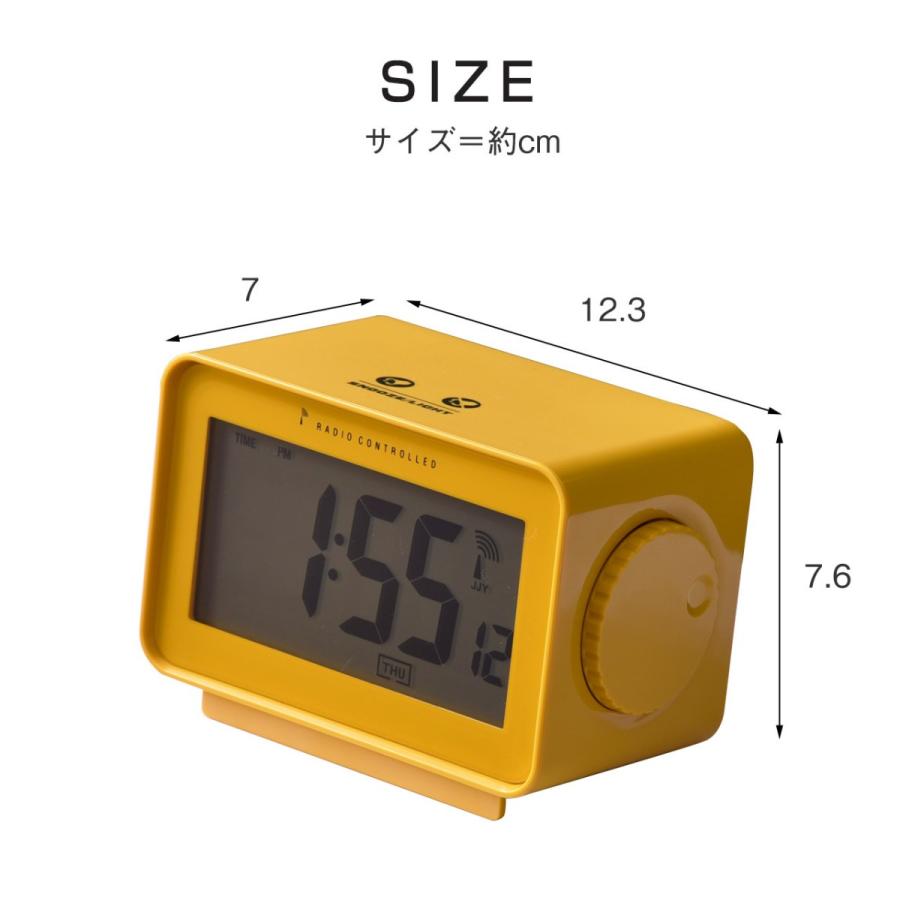 電波時計 置き時計 デジタル時計 自動時刻設定 自動補正 温度計付 目覚まし時計 19 154 おしゃれ 北欧 収納棚 Albero 通販 Yahoo ショッピング