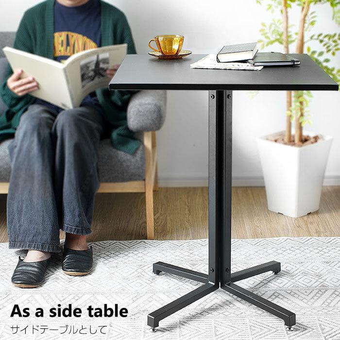 テーブル 正方形 60×60 一本脚 机 高さ73cm スクエアテーブル テーブル 正方形 60×60 一本脚 机 高さ73cm スクエアテーブル