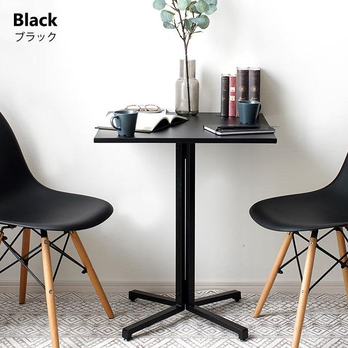 テーブル 正方形 60×60 一本脚 机 高さ73cm スクエアテーブル ハイ