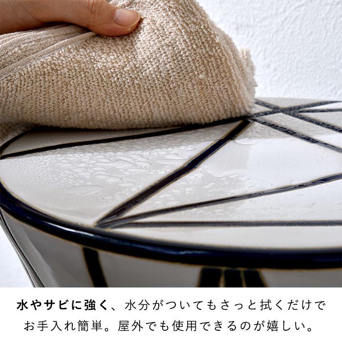 スツール 陶器 椅子 腰掛け 北欧 おしゃれ モダン アジアン 花台