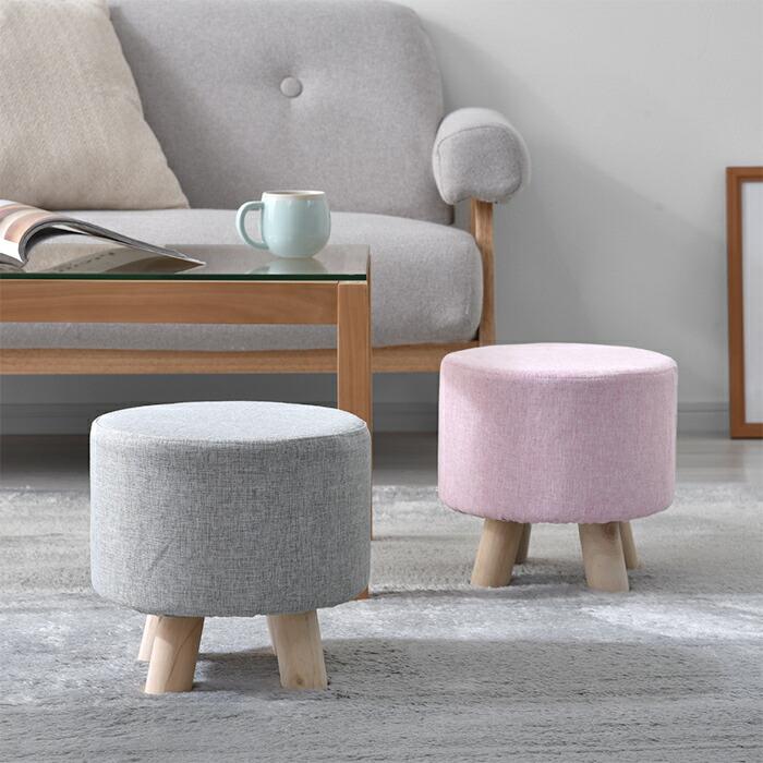 スツール かわいい 木製 丸 丸型 円形 北欧 おしゃれ 椅子 小さい 子供