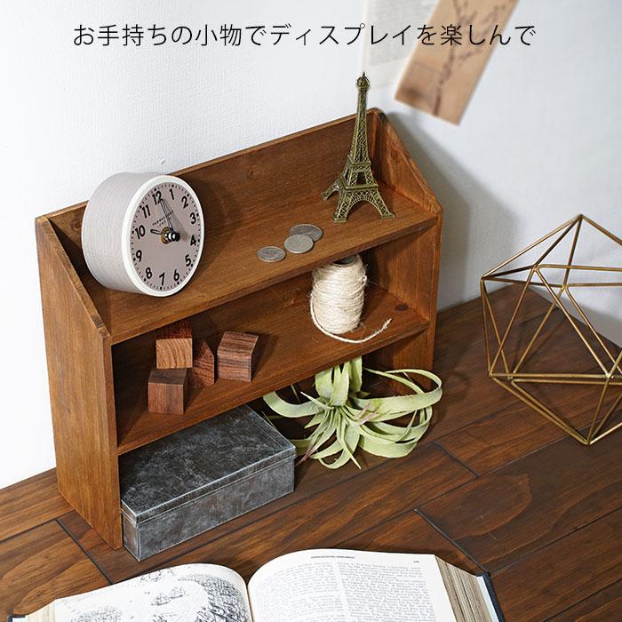 ✨アンティーク✨木製 卓上ラック 2段 ウッドラック【特価】 ラック 棚 木製 2段 ミニ スリム ウッドラック 卓上 収納棚 オープン