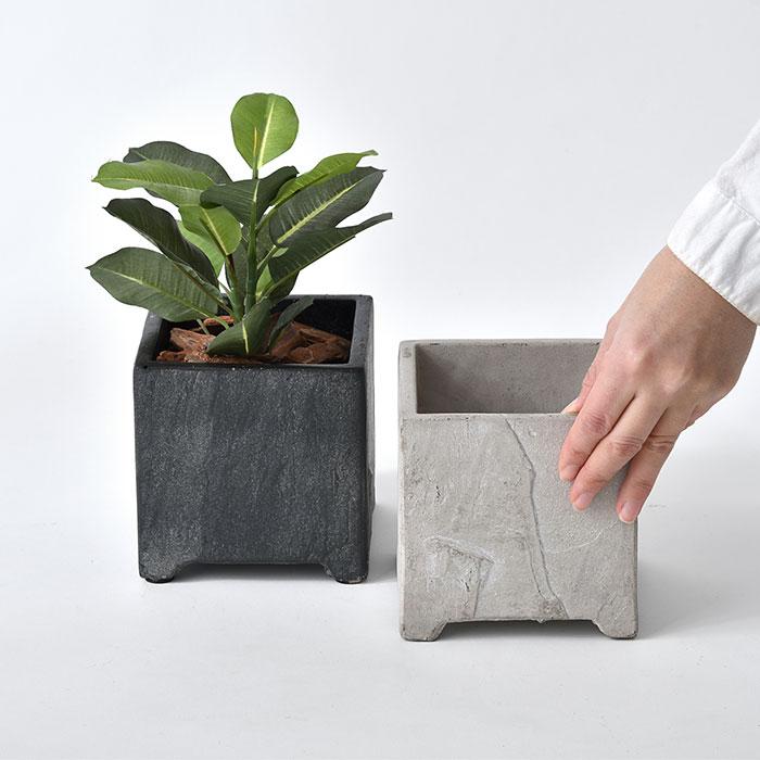 植木鉢 プランター 鉢 ポット スクエア 4号 おしゃれ 北欧