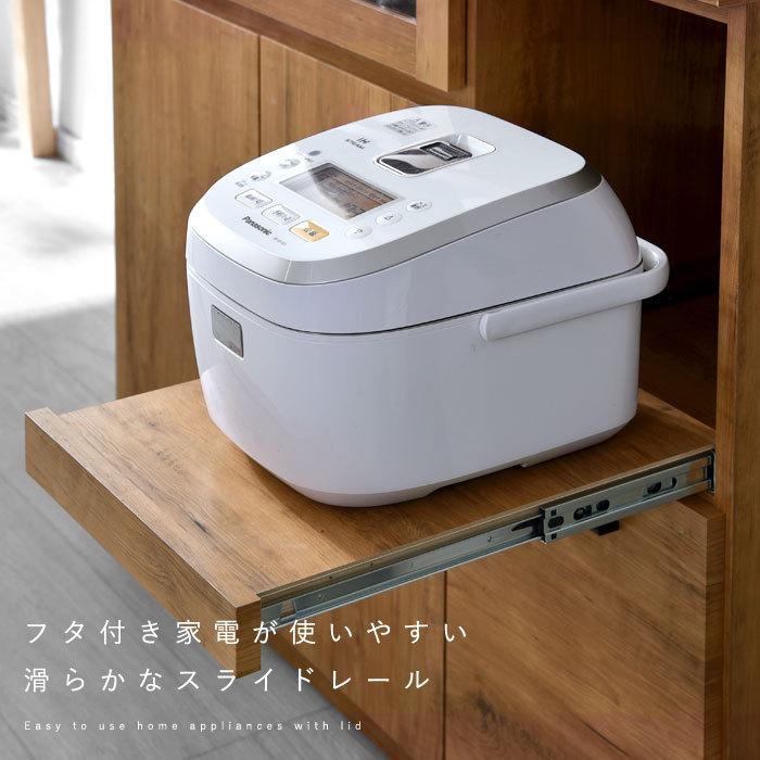 食器棚 レンジ台 国産 完成品 幅105 おしゃれ キッチン収納 ラック_12