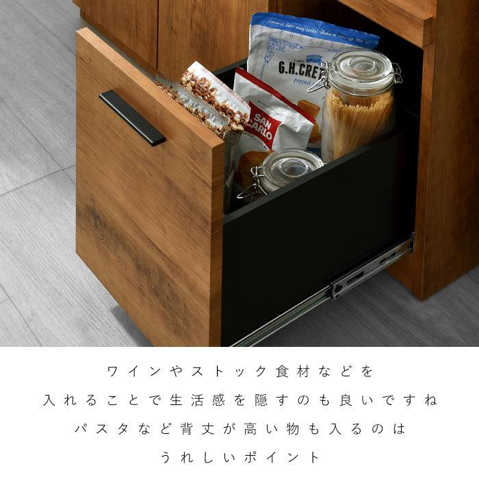 食器棚 レンジ台 国産 完成品 幅105 おしゃれ キッチン収納 ラック_15
