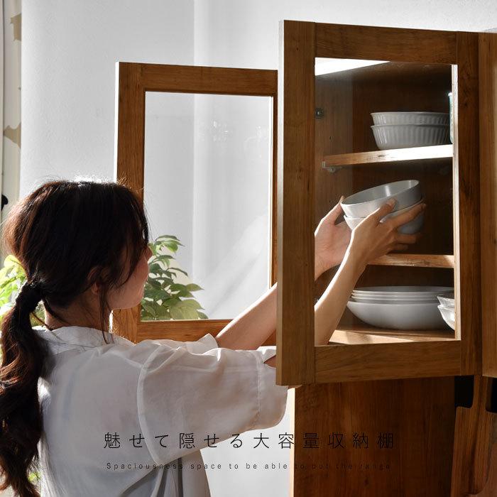 食器棚 レンジ台 国産 完成品 幅105 おしゃれ キッチン収納 ラック_8