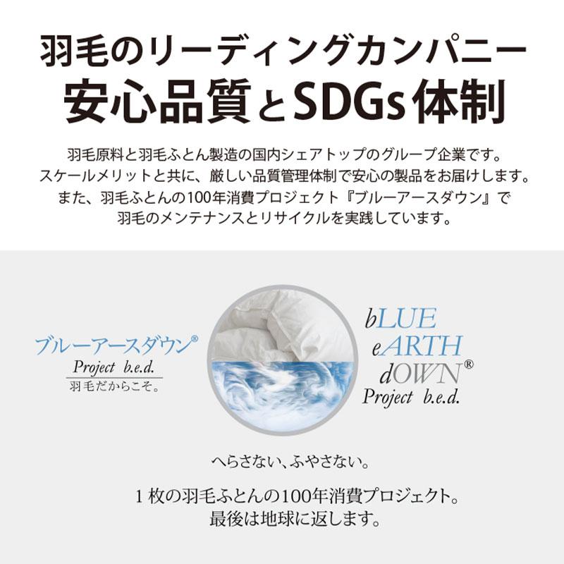 日本製 布団 羽毛布団 ダブル D 190 210 ホワイトダックダウン 85