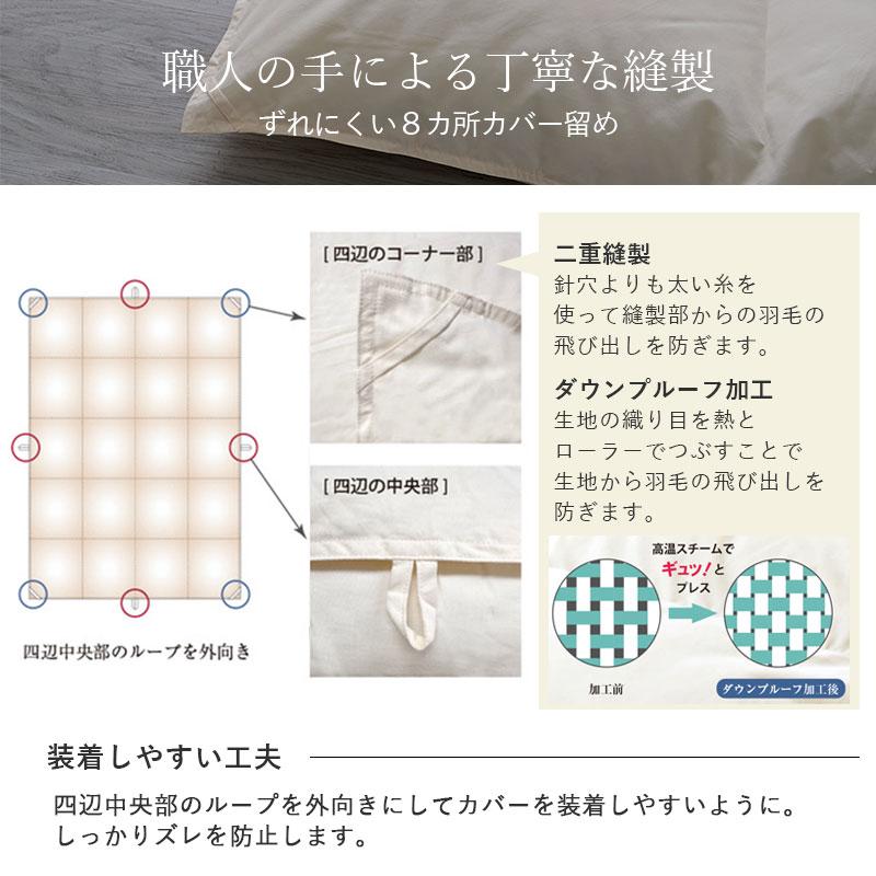 日本製 布団 羽毛布団 ダブル D 190 210 ホワイトダックダウン 90