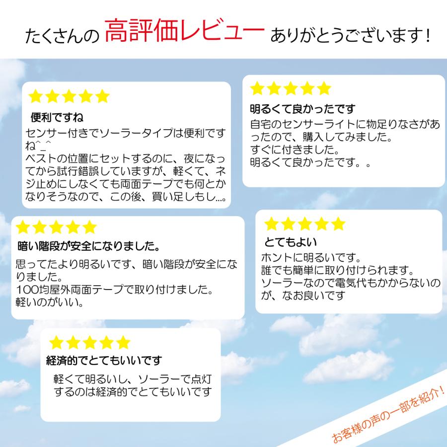 ソーラーライト 屋外 センサー LED 人感 玄関 ガーデンライト 電池不要 明るい 防犯 駐車場 太陽光 自動点灯 防水 屋外照明 カーポート 太陽 ポイント消化 |  | 03