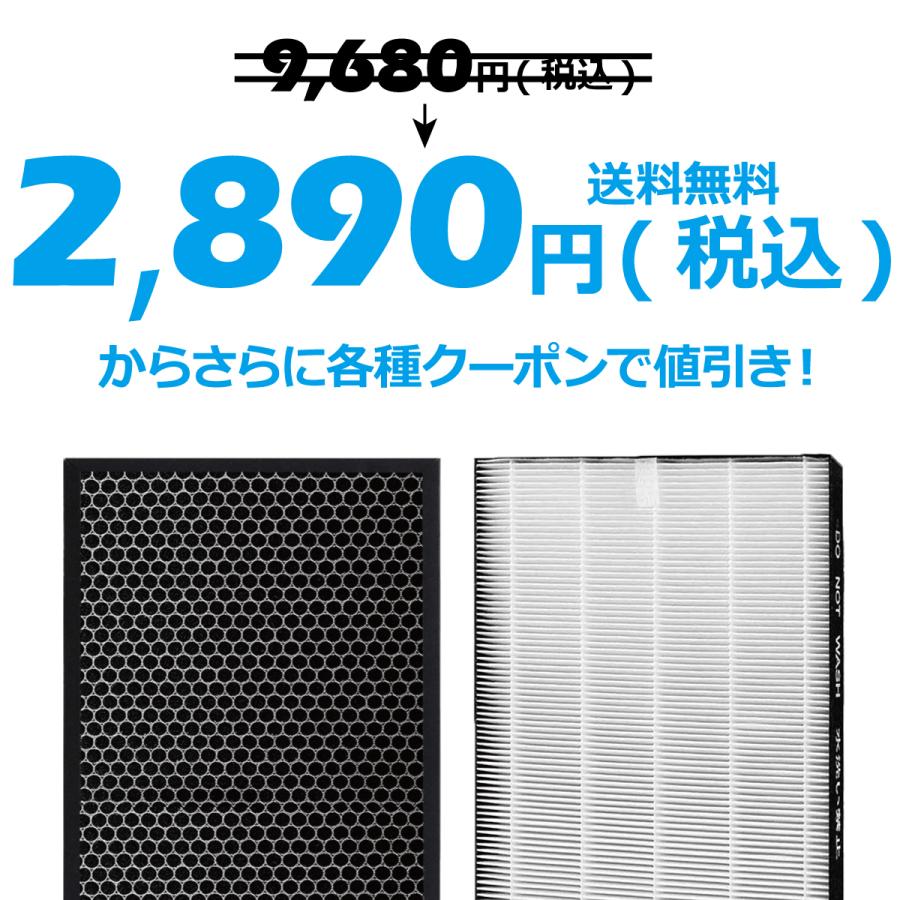 シャープ 空気清浄機 フィルター プラズマクラスター 交換 シャープフィルター FZ-D50HF FZ-D50DF 加湿機 脱臭フィルター 集塵フィルター セット｜albert0051｜07