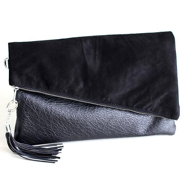 クラッチバッグ メンズ ショルダーバッグ 合成皮革 フリンジ ハンドバッグ モード系 ブラック 黒 個性的 かばん 鞄 バッグ 中性的 ユニセックス レディース Albino 通販 Yahoo ショッピング