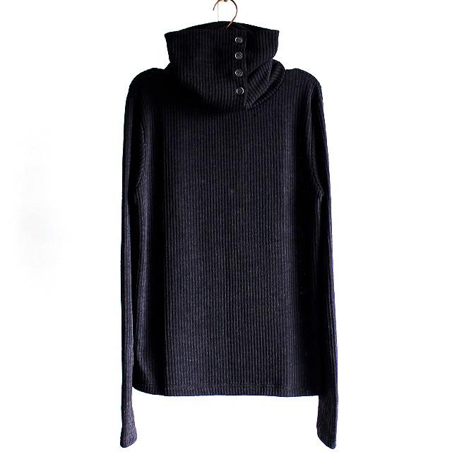 タートルネック ニット メンズ モード系 黒 ブラック 日本製 国産 ハイネック ボリュームネック オリジナル ブランド 個性的 中性的 ユニセックス レディース Albino 通販 Yahoo ショッピング