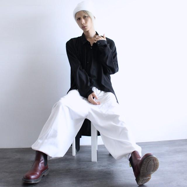 サルエルパンツ メンズ ワイドパンツ 袴パンツ モモンガパンツ モード