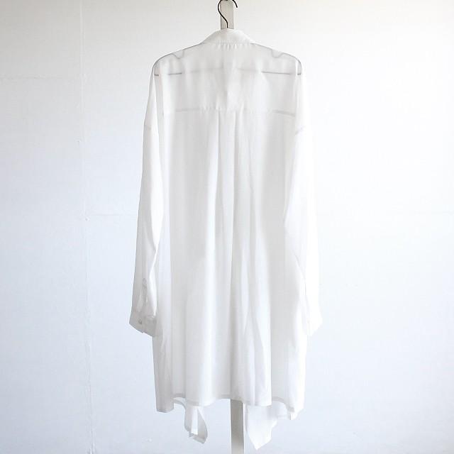 ロングシャツ メンズ ワンピース 長袖 ワンピシャツ シャツワンピ モード系 ホワイト 白 個性的 日本製 国産 オリジナル 中性的 ユニセックス レディース Albino 通販 Yahoo ショッピング