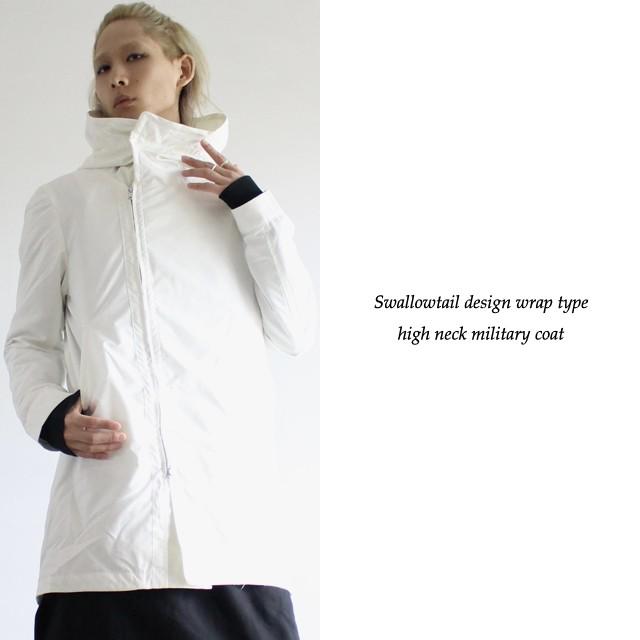 モッズコート ロング丈 メンズ ミリタリー ハイネック モード系 ホワイト 白 日本製 国産 個性的 オリジナル ブランド ユニセックス レディース 中性的 Albino 通販 Yahoo ショッピング