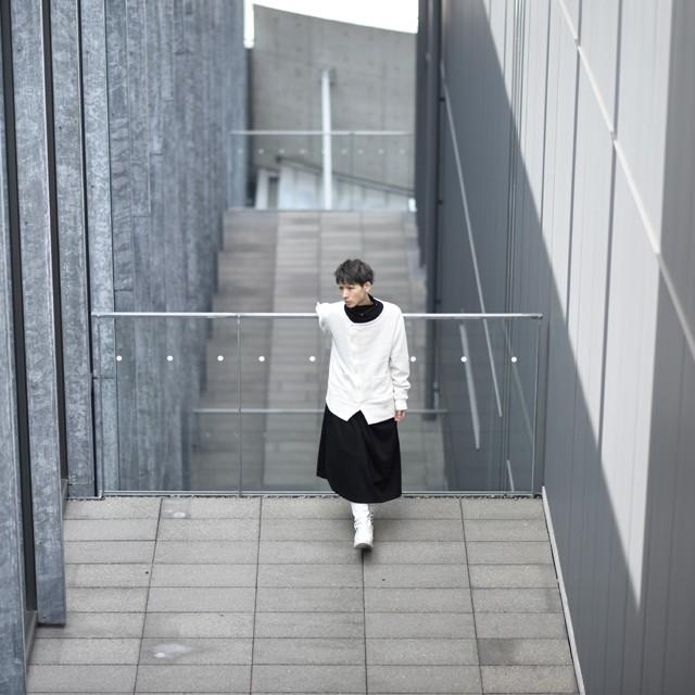 ワンピース メンズ ロング丈 長袖 モード系 チュニック ボトルネック