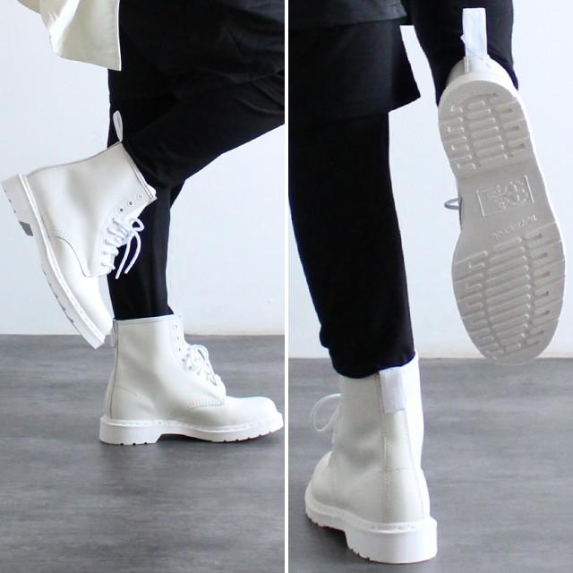 Dr Martens ドクターマーチン ブーツ メンズ ラバーソール モード系 ロック 白 ホワイト ハイカット 個性的 レザー 靴 シューズ 中性的 ユニセックス レディース Albino 通販 Yahoo ショッピング