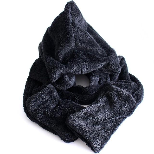 フード スヌード マフラー メンズ ボア エコファー ネックウォーマー