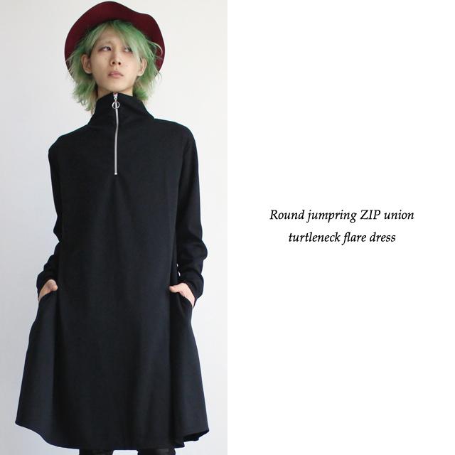 ワンピース メンズ ロング 長袖 モード系 チュニック ZIP