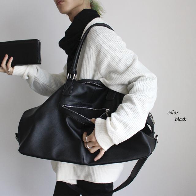 ボストンバッグ トートバッグ メンズ ショルダーバッグ フェイクレザー おしゃれ モード系 ブラック 黒 個性的 かばん 鞄 中性的 ユニセックス レディース Albino 通販 Yahoo ショッピング