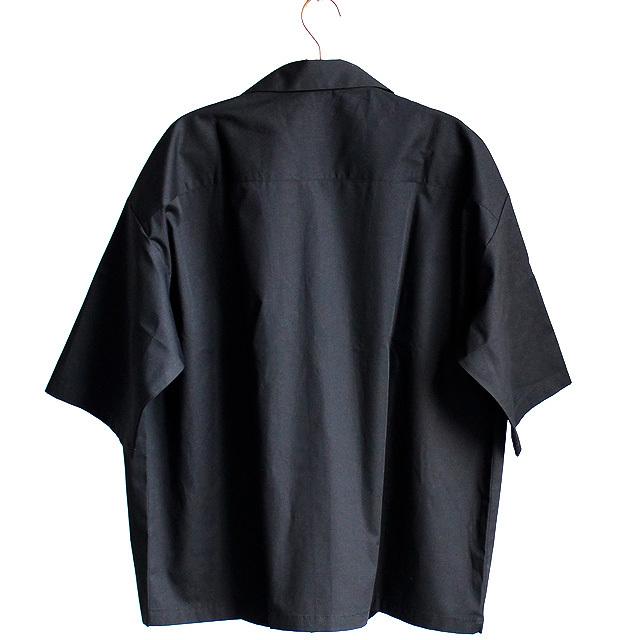 美品　コブラ　開襟シャツ　オープンカラーシャツ　黒 10802-11.jpg