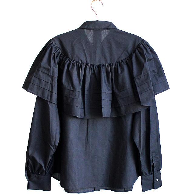 ドレスシャツ メンズ ラッフル 長袖 フリル ロングシャツ プリーツ