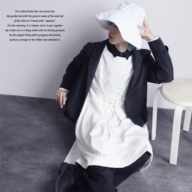 バケットハット メンズ コットン 綿 ツバ広ハット 女優帽 大きい モード系 ホワイト 白 個性的 ストリート カジュアル 帽子 中性的 ユニセックス レディース Albino 通販 Yahoo ショッピング