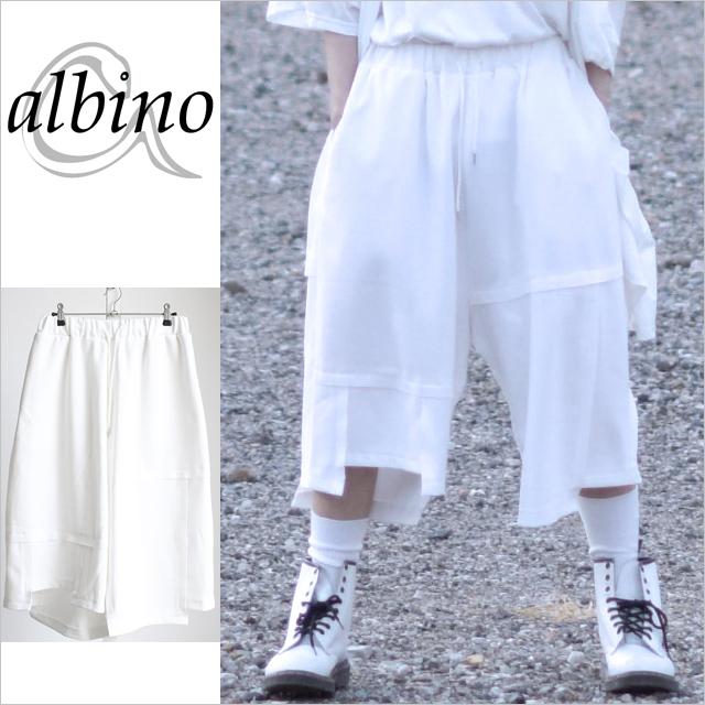 今日の超目玉 ハーフパンツ メンズ サルエルパンツ ショーツ 中性的 レディース ユニセックス ブランド オリジナル 個性的 国産 日本製 ホワイト 白 原宿 モード系 変形 ショート ハーフパンツ サイズ Free Binghamtonhots Com