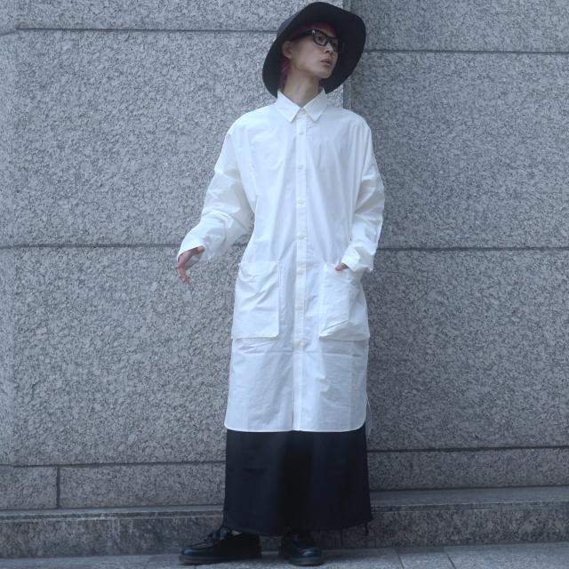 ロングシャツ メンズ コート ワンピ ビッグ 長袖 オーバーサイズ
