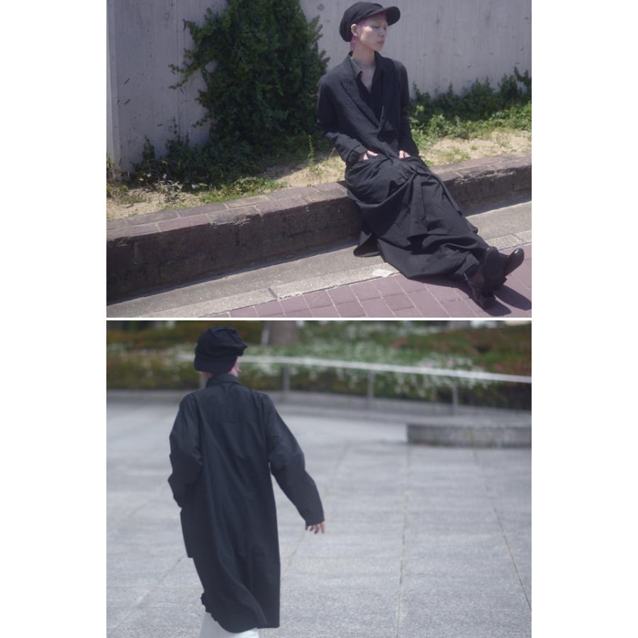 ロングシャツ メンズ コート ワンピ ビッグ 長袖 オーバーサイズ