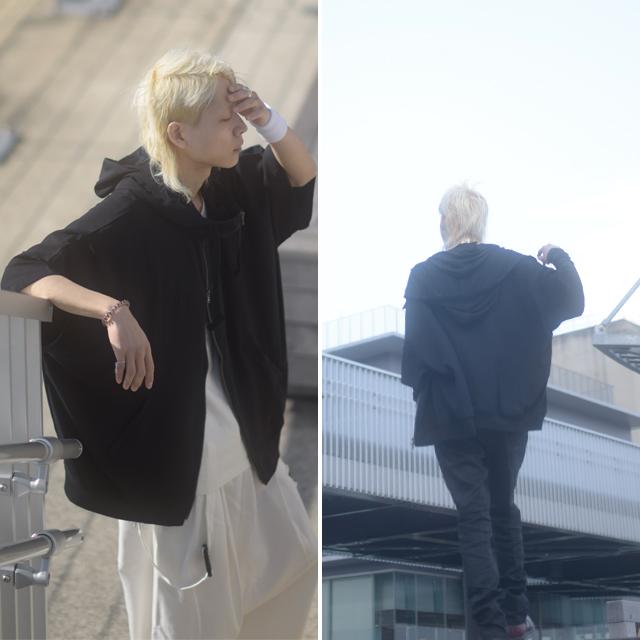 パーカー メンズ ハイネック ダブルジップ ブルゾン ZIP ビッグ