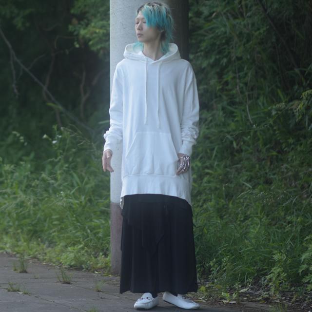 パーカー メンズ スエット ロングテール フード ビッグフード