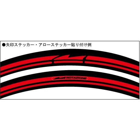 バイク ホイール用 リムラインデカール ダブルライン 16-19インチ