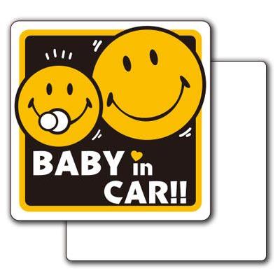 スマイリー ステッカー SMILEY ニコちゃんドライブサイン 2way SFD-07