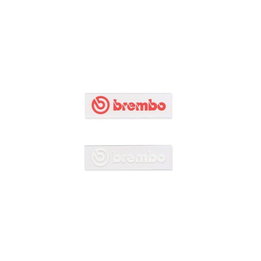 ブレンボ ロゴ ステッカー brembo SSサイズ レッド / ホワイト 転写