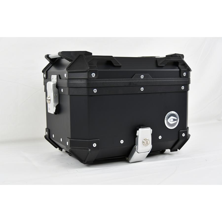 COOCASE クーケース バイク用 アルミトップケース 30L 左開口 ブラック CCX300B マルチポケット付きの画像