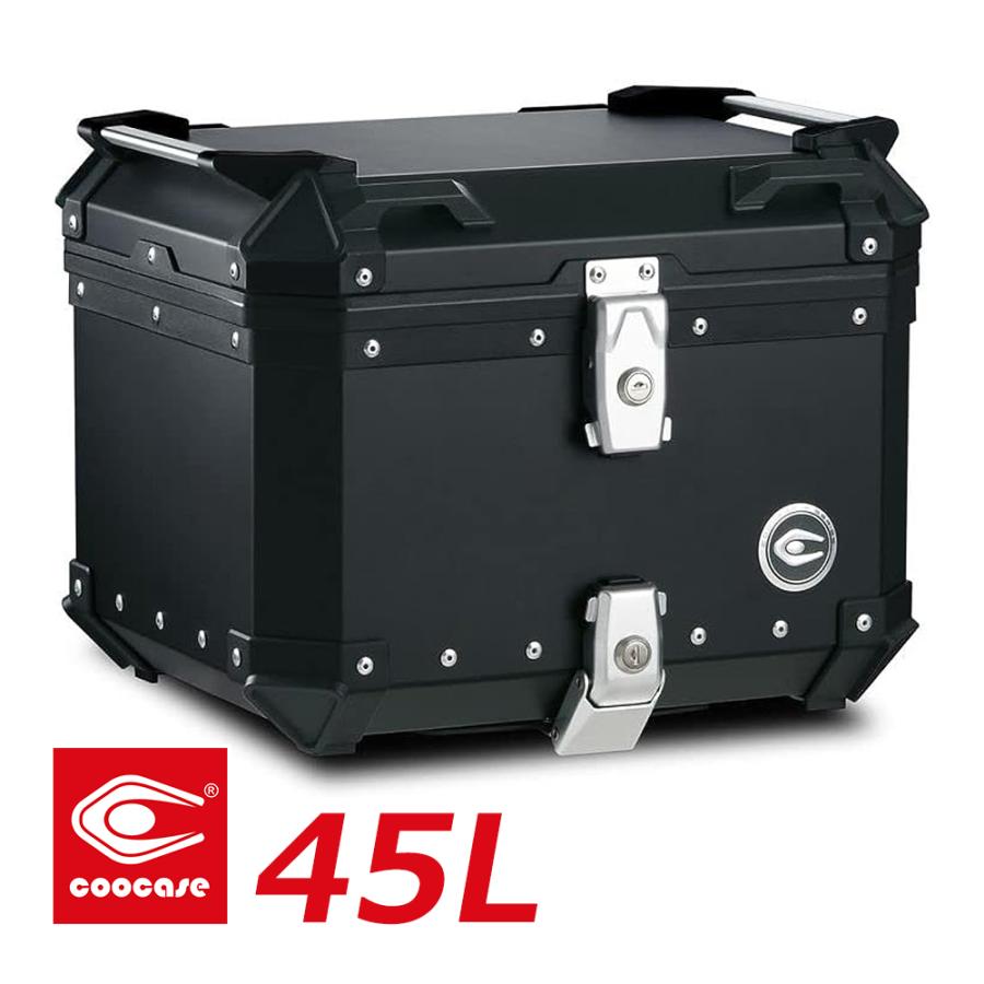COOCASE（クーケース） バイク用 アルミトップケース 45L ブラック
