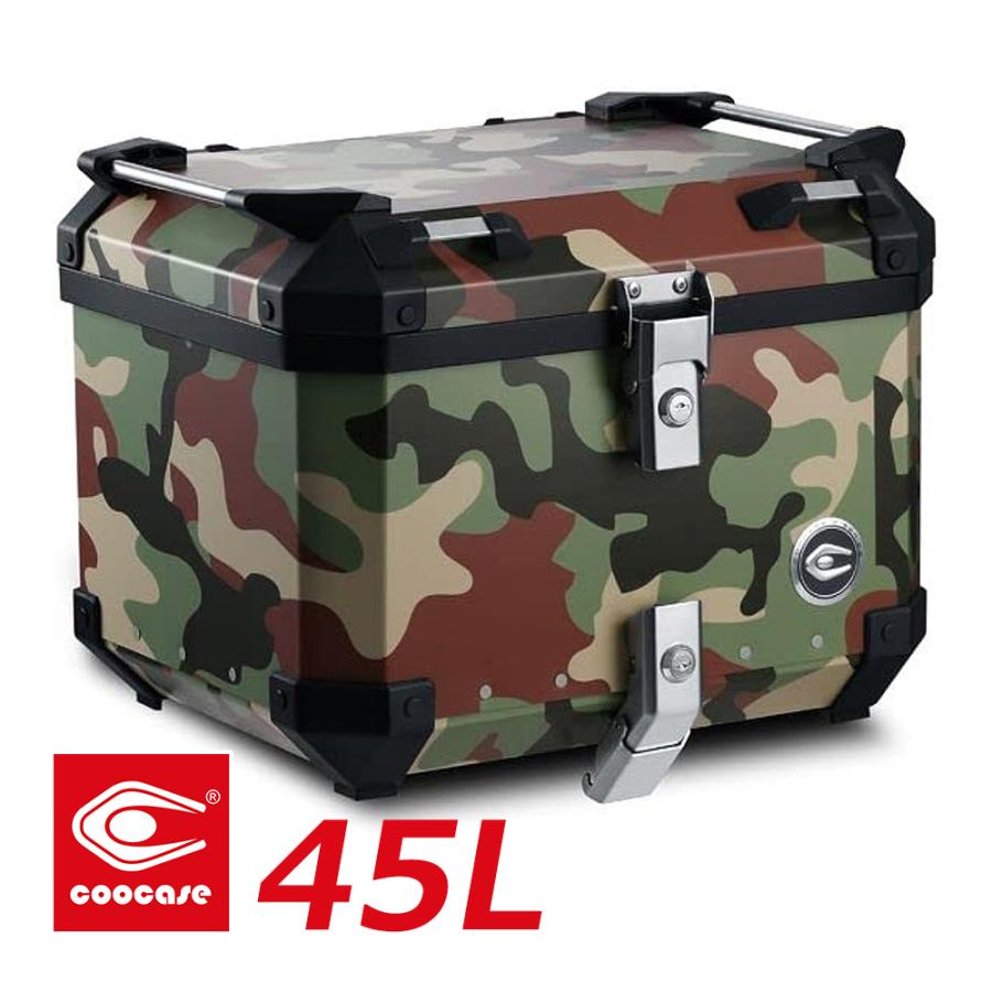 COOCASE クーケース バイク用 アルミトップケース 45L ジャングル 