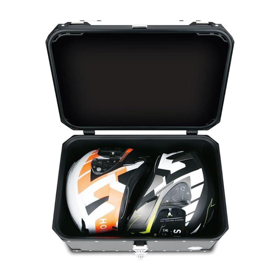 COOCASE クーケース バイク用 アルミトップケース 65L ブラック
