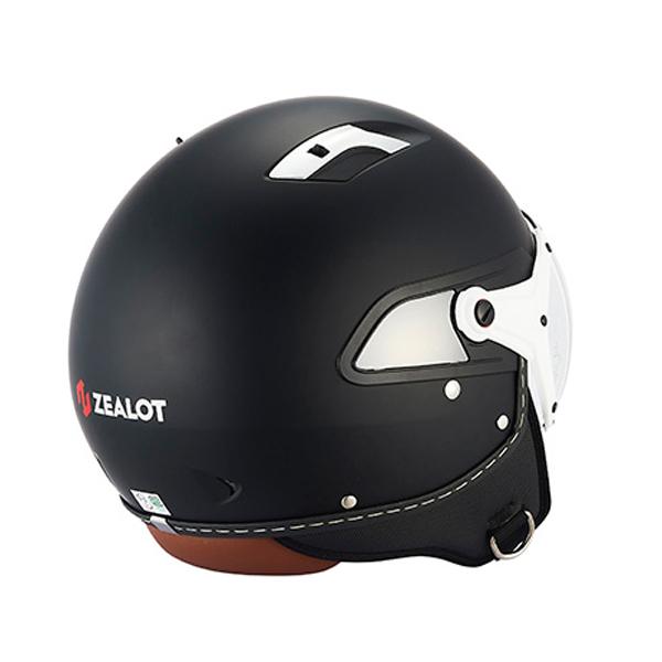 【新品未使用】マットブラック ジェットヘルメット シールド付き ZEALOT ZEALOT ジルライド2 インナーシールドジェット MATT BLACK