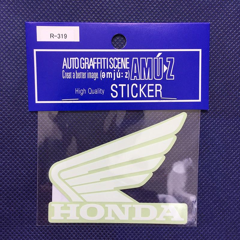 東洋マーク ホンダ ステッカー ウィング Left 左向き  Lサイズ ブラック・レッド・ホワイト 透明生地タイプ R-317 R-318 R-319｜alcoco-plaza｜07