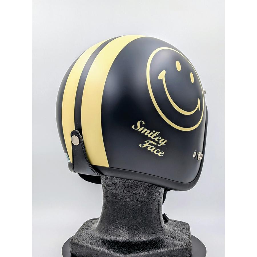ゴッドブリンク Smiley Face ジェットヘルメット バブルシールド付き